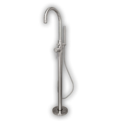 Cambridge Modern Freestanding Tub Filler Faucet with Shower Wand