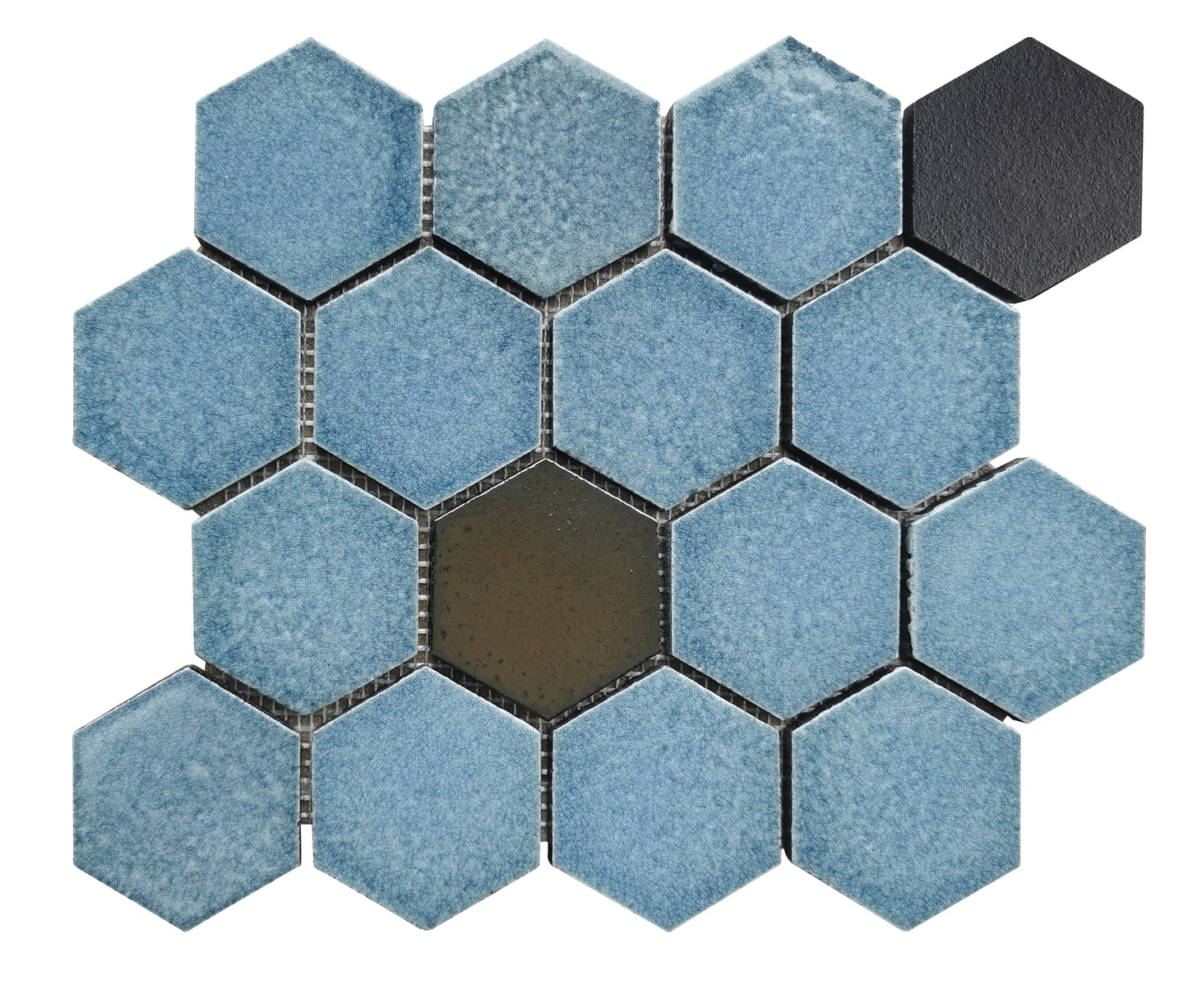 Altair Lugo Lava Stone Mosaic Floor and Wall Tile