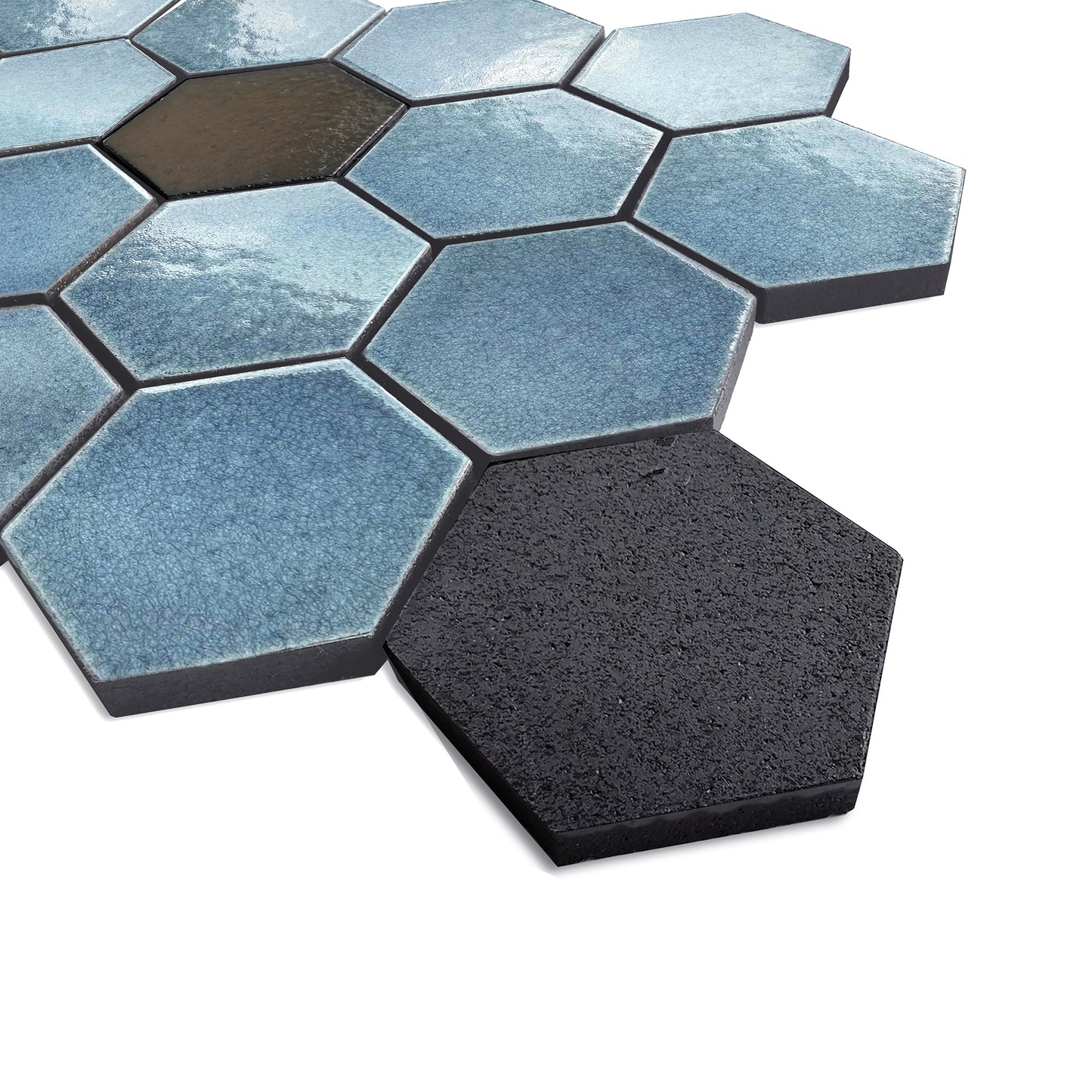 Altair Lugo Lava Stone Mosaic Floor and Wall Tile