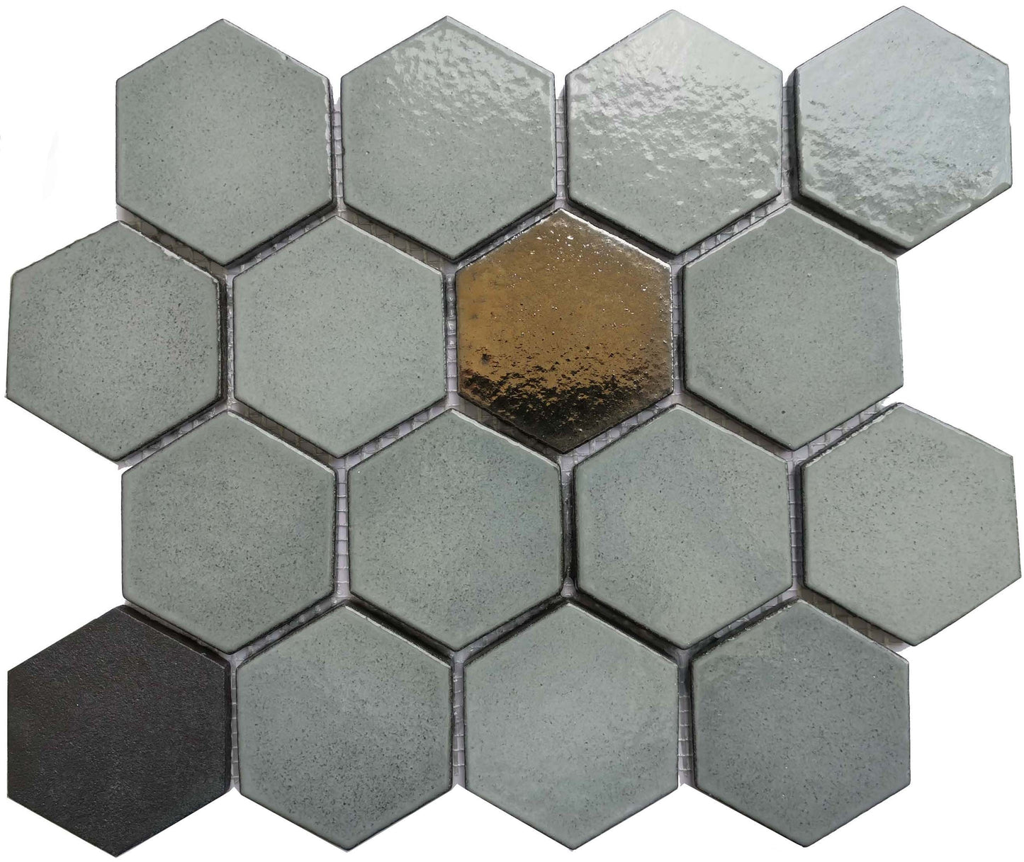 Altair Lugo Lava Stone Mosaic Floor and Wall Tile