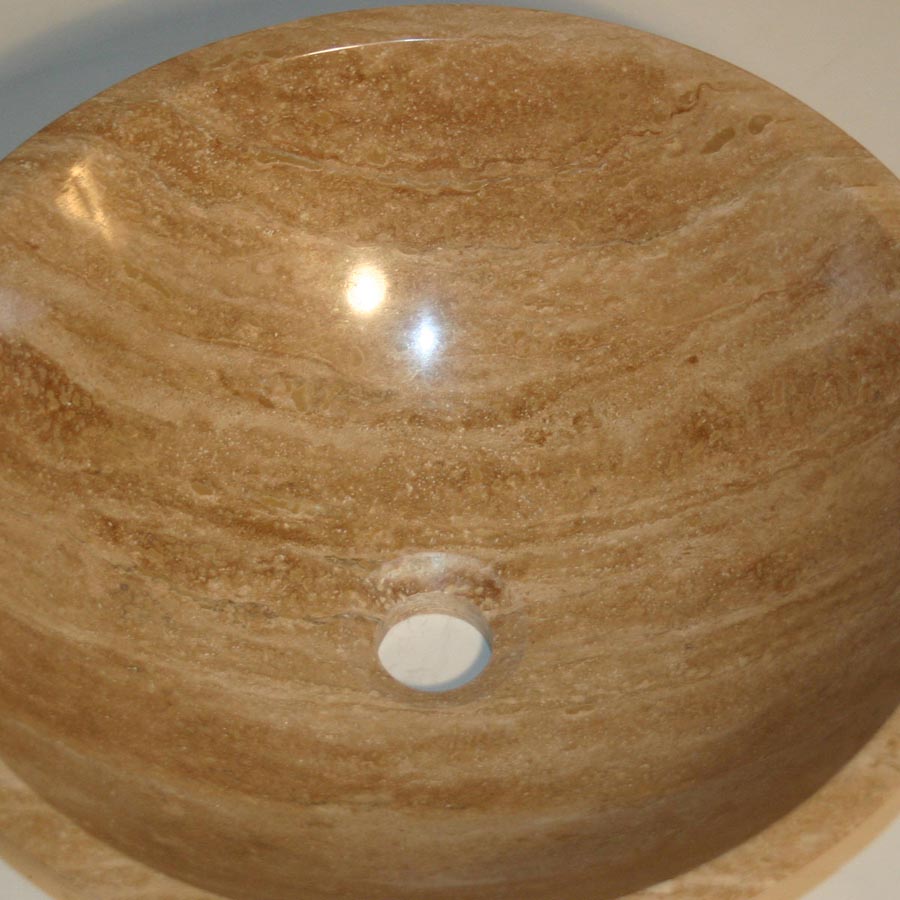 Silkroad Travertine Stone Vessel